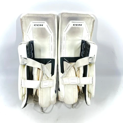 CCM AXIS 2 - Used AHL Pro Stock Goalie Pads (White) 7 CCM AXIS 2 - Used AHL Pro Stock Goalie Pads (White) -Hockey Stick Market Photo2024 02 08 41645PM scaled