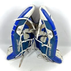 Bauer Reactor 9000 - Used Pro Stock Goalie Pads (White/Blue/Black) 7 Bauer Reactor 9000 - Used Pro Stock Goalie Pads (White/Blue/Black) -Hockey Stick Market Photo2024 02 08 44219PM