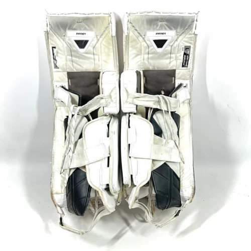 Bauer Supreme Mach - Used OHL Pro Stock Goalie Pads (White/Black/Yellow) 7 Bauer Supreme Mach - Used OHL Pro Stock Goalie Pads (White/Black/Yellow) -Hockey Stick Market Photo2024 02 09 102940AM scaled