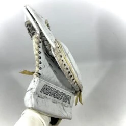 Vaughn Pro Custom - Used NHL Pro Stock Goalie Glove - Joonas Korpisalo (White) -Hockey Stick Market Photo2024 02 09 112051AM