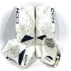 CCM Axis 2 - Used AHL Pro Stock Senior Goalie Full Set (White/Navy) -Hockey Stick Market Photo2024 05 02 122105PM