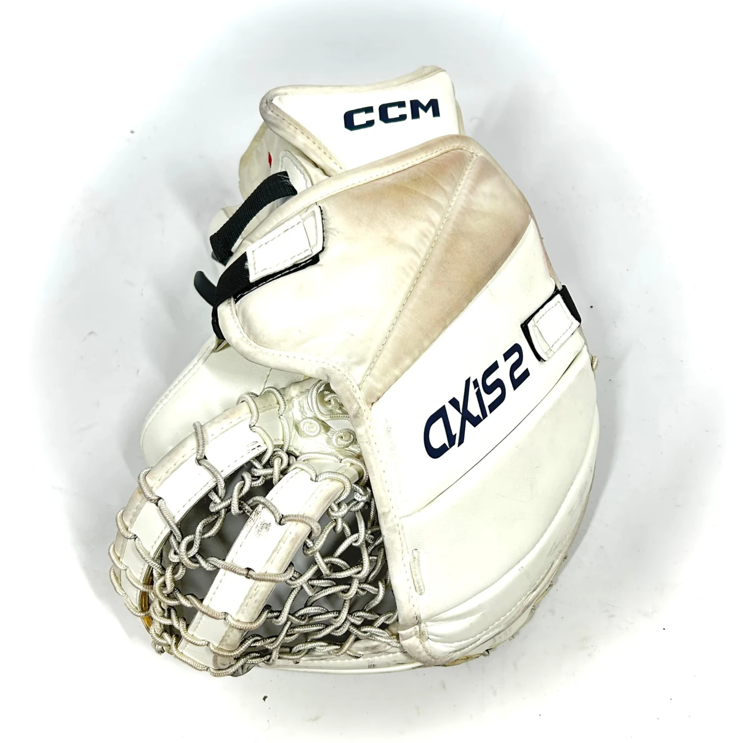 CCM Axis 2 - Used AHL Pro Stock Senior Goalie Full Set (White/Navy) 9 CCM Axis 2 - Used AHL Pro Stock Senior Goalie Full Set (White/Navy) - Image 9