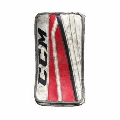 CCM Extreme Flex II - Used Pro Stock Goalie Blocker (White/Red/Black)