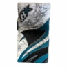Brian's Gnetik V - Used NHL Pro Stock Goalie Blocker - Aaron Dell (White/Teal/Black) -Hockey Stick Market Photo 2025 02 05 3 46 40 PM removebg preview
