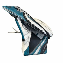 Brian's Gnetik V - Used NHL Pro Stock Goalie Glove - Aaron Dell (White/Teal/Black) -Hockey Stick Market Photo 2025 02 05 4 10 54 PM removebg preview