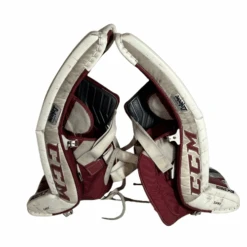 CCM Extreme Flex III - Used Pro Stock Goalie Pads (White/Maroon/Black) 7 CCM Extreme Flex III - Used Pro Stock Goalie Pads (White/Maroon/Black) -Hockey Stick Market Photo 2025 02 25 10 05 09 AM removebg preview
