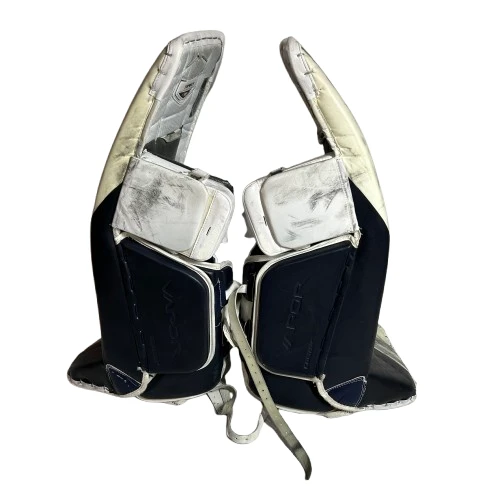 Bauer Vapor 2X Pro - Used Pro Stock Goalie Pads (White/Black) 2 Bauer Vapor 2X Pro - Used Pro Stock Goalie Pads (White/Black) - Image 2