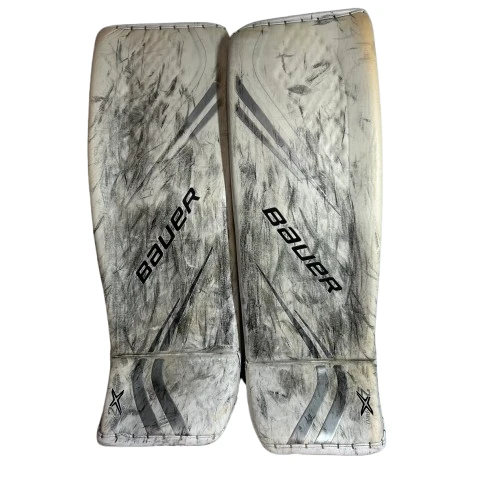 Bauer Vapor 2X Pro - Used Pro Stock Goalie Pads (White) 1 Bauer Vapor 2X Pro - Used Pro Stock Goalie Pads (White)
