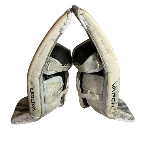 Bauer Vapor 2X Pro - Used Pro Stock Goalie Pads (White) 4 Bauer Vapor 2X Pro - Used Pro Stock Goalie Pads (White) - Image 4