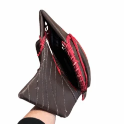 TRUE L20.2 - Used Pro Stock Goalie Glove (Brown/Red) -Hockey Stick Market Photo 2025 02 28 10 51 21 AM removebg preview