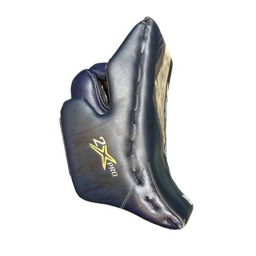 Bauer Vapor 2X Pro - Used Pro Stock Goalie Blocker (Navy/Gold/White) 2 Bauer Vapor 2X Pro - Used Pro Stock Goalie Blocker (Navy/Gold/White) - Image 2