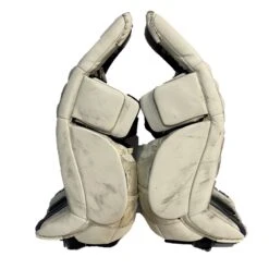 CCM Extreme Flex III - Used Pro Stock Goalie Pads- Full Set (White/Black/Purple) -Hockey Stick Market Picture12 e0338270 01eb 47db 94ce 078c4dd33ad0