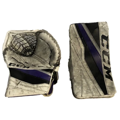 CCM Extreme Flex III - Used Pro Stock Goalie Pads- Full Set (White/Black/Purple) 18 CCM Extreme Flex III - Used Pro Stock Goalie Pads- Full Set (White/Black/Purple) -Hockey Stick Market Picture16 5878052a 8711 484d af5c 7a278a585679 scaled