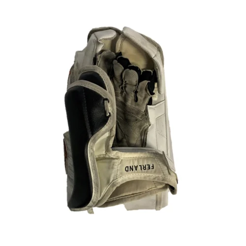 Vaughn Velocity V7 Pro XR - Used Pro Stock Goalie Blocker - Full Right - (White/Black/Orange) -Hockey Stick Market Picture76 3ff53af3 8456 498e 9fd7 172543176c87 scaled