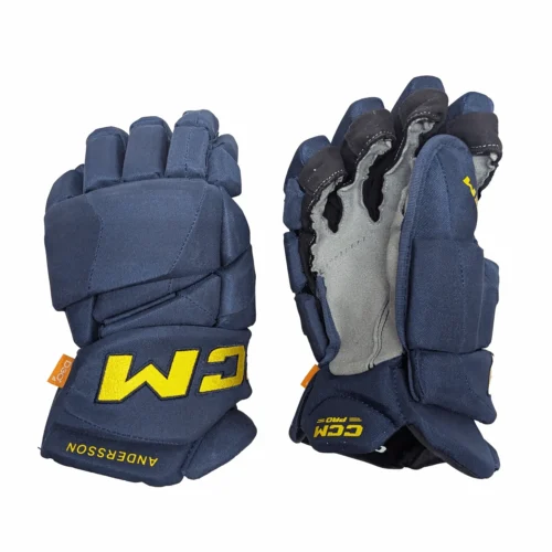 CCM HGPJSPP - Team Sweden 4-Nations Glove - Rasmus Andersson (Navy/Yellow)