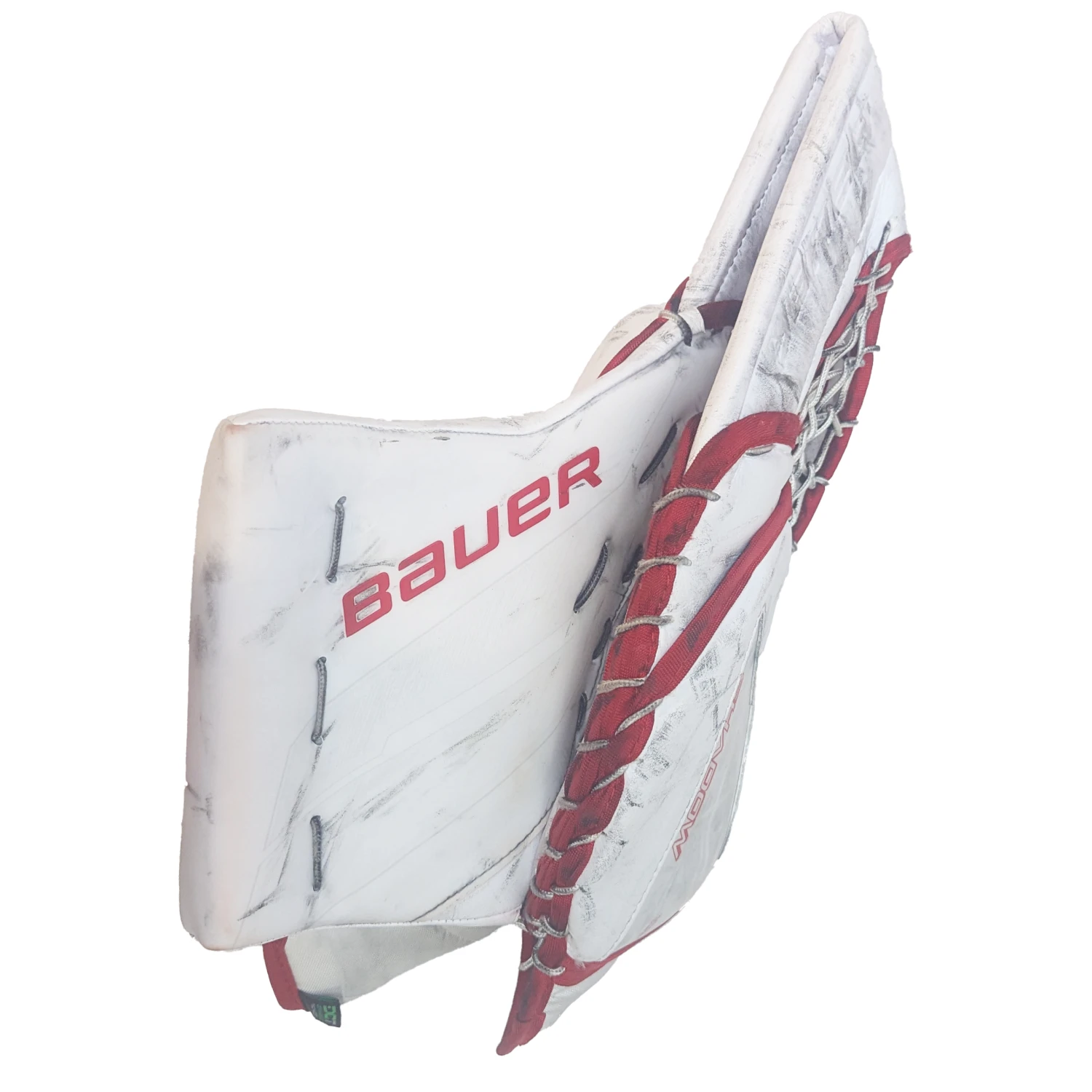 Bauer Supreme Shadow - NCAA Used Pro Stock Goalie Glove (White/Red) 3 Bauer Supreme Shadow - NCAA Used Pro Stock Goalie Glove (White/Red) - Image 3
