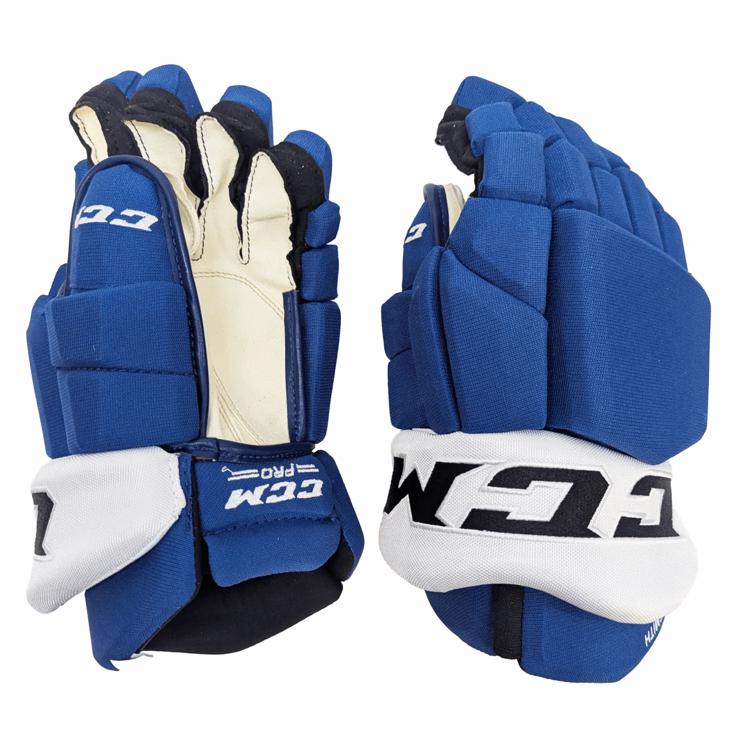 CCM HGTKPP - NHL Pro Stock Glove - Gemel Smith (Blue/White) 1 CCM HGTKPP - NHL Pro Stock Glove - Gemel Smith (Blue/White)