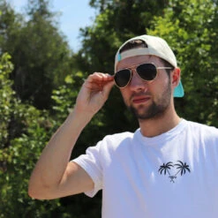 HSM Go With The Flow Tee - Youth -Hockey Stick Market beach 3 1