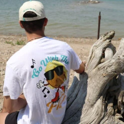 HSM Go With The Flow Tee - Youth -Hockey Stick Market beach 4 1