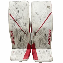 Used - Bauer Vapor Hyperlite Pro Stock Goalie Pads (White/Red)