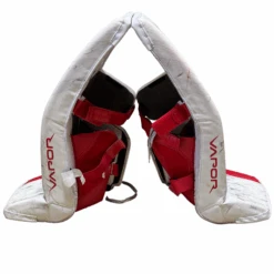 Used - Bauer Vapor Hyperlite Pro Stock Goalie Pads (White/Red) 7 Used - Bauer Vapor Hyperlite Pro Stock Goalie Pads (White/Red) -Hockey Stick Market craiyon 094719 image