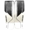 Bauer Supreme Mach - New Pro Stock Goalie Pads (White/Black) -Hockey Stick Market craiyon 140752 image
