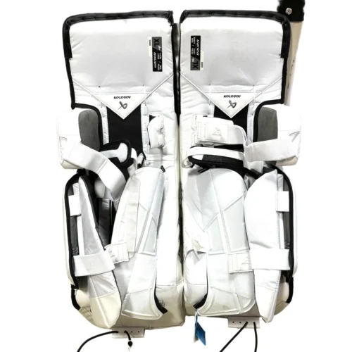 Bauer Supreme Mach - New Pro Stock Goalie Pads (White/Black) 6 Bauer Supreme Mach - New Pro Stock Goalie Pads (White/Black) -Hockey Stick Market craiyon 140800 image