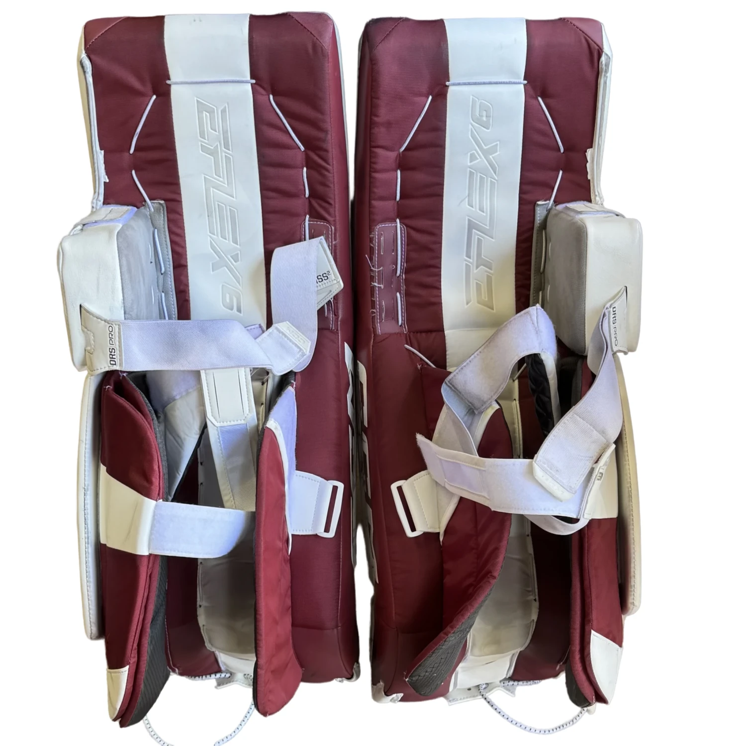 CCM Extreme Flex 6 - Used Pro Stock Goalie Full Set (White/Maroon/Black) 6 CCM Extreme Flex 6 - Used Pro Stock Goalie Full Set (White/Maroon/Black) - Image 6