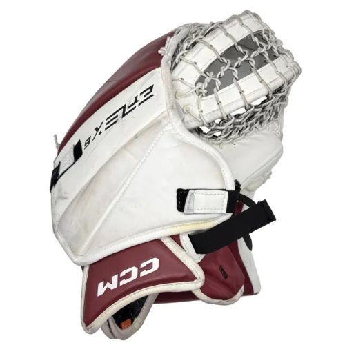 CCM Extreme Flex 6 - Used Pro Stock Goalie Full Set (White/Maroon/Black) -Hockey Stick Market craiyon 142705 image