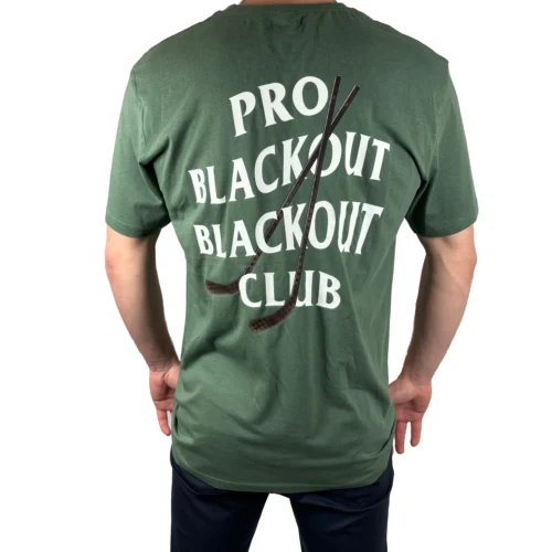 HSM Pro Blackout Club - Tee 12 HSM Pro Blackout Club - Tee -Hockey Stick Market green shirt back scaled
