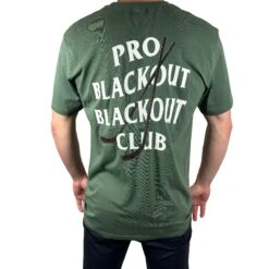 HSM Pro Blackout Club - Youth Tee -Hockey Stick Market green shirt back 1