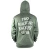 HSM Pro Blackout Club Hoodie -Hockey Stick Market green sweater back ghost