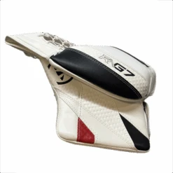 Warrior RG7 - New Goalie Trapper - Junior (White/Black/Red) -Hockey Stick Market image0 3