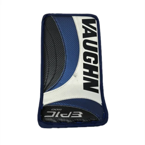Vaughn Epic 800 - Used Junior Goalie Blocker (White/Blue/Black)
