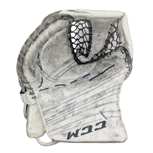 CCM Premier - Used Full-Right Pro Stock Goalie Glove (White)