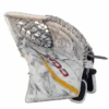 CCM Extreme Flex 6 - Used AHL Pro Stock Goalie Glove (White/Yellow/Red) -Hockey Stick Market prac3