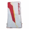 Bauer Supreme Shadow - AHL Used Pro Stock Goalie Blocker (White/Red/Yellow) 7 Bauer Supreme Shadow - AHL Used Pro Stock Goalie Blocker (White/Red/Yellow) -Hockey Stick Market shad1
