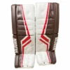 Vaughn Velocity V7 - Used Pro Stock Goalie Pads (White/Brown/Red) 2 Vaughn Velocity V7 - Used Pro Stock Goalie Pads (White/Brown/Red) -Hockey Stick Market unnamed Photoroom 10
