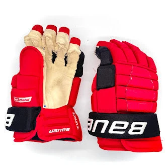 Bauer Pro Series - Used NHL Pro Stock Glove - Jack Roslovic (Red/Black) 1 Bauer Pro Series - Used NHL Pro Stock Glove - Jack Roslovic (Red/Black)