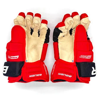 Bauer Pro Series - Used NHL Pro Stock Glove - Jack Roslovic (Red/Black) 2 Bauer Pro Series - Used NHL Pro Stock Glove - Jack Roslovic (Red/Black) - Image 2